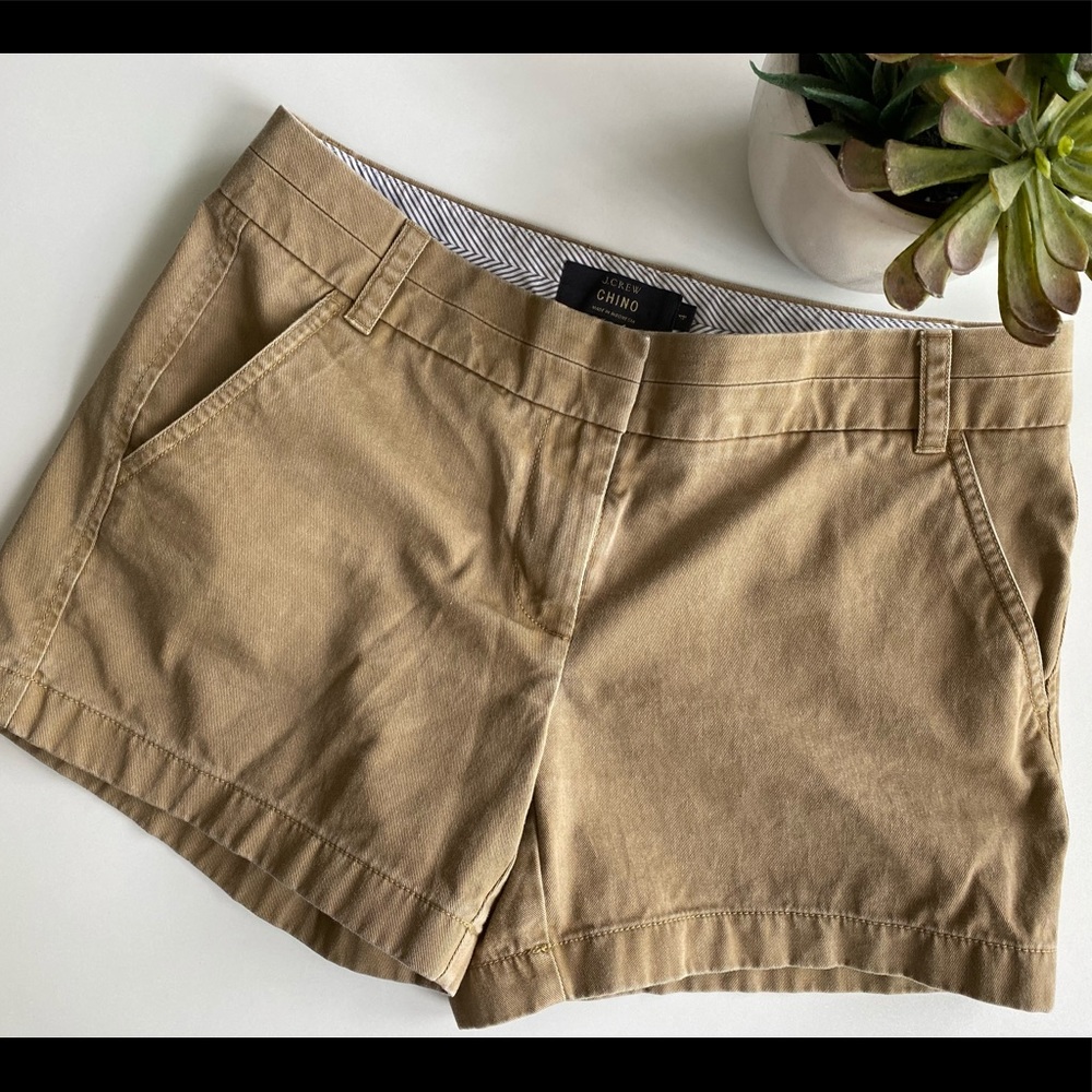 J. Crew 4” chino shorts